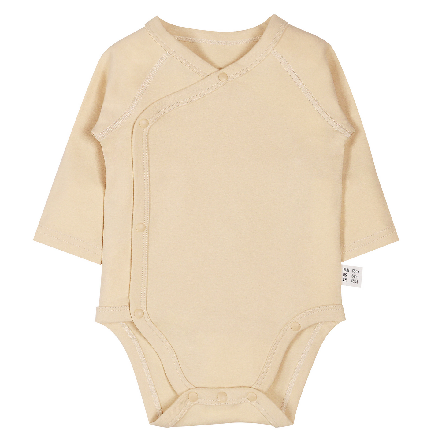 Body croisé bébé beige Maternitys manches longues 0-3 mois en coton