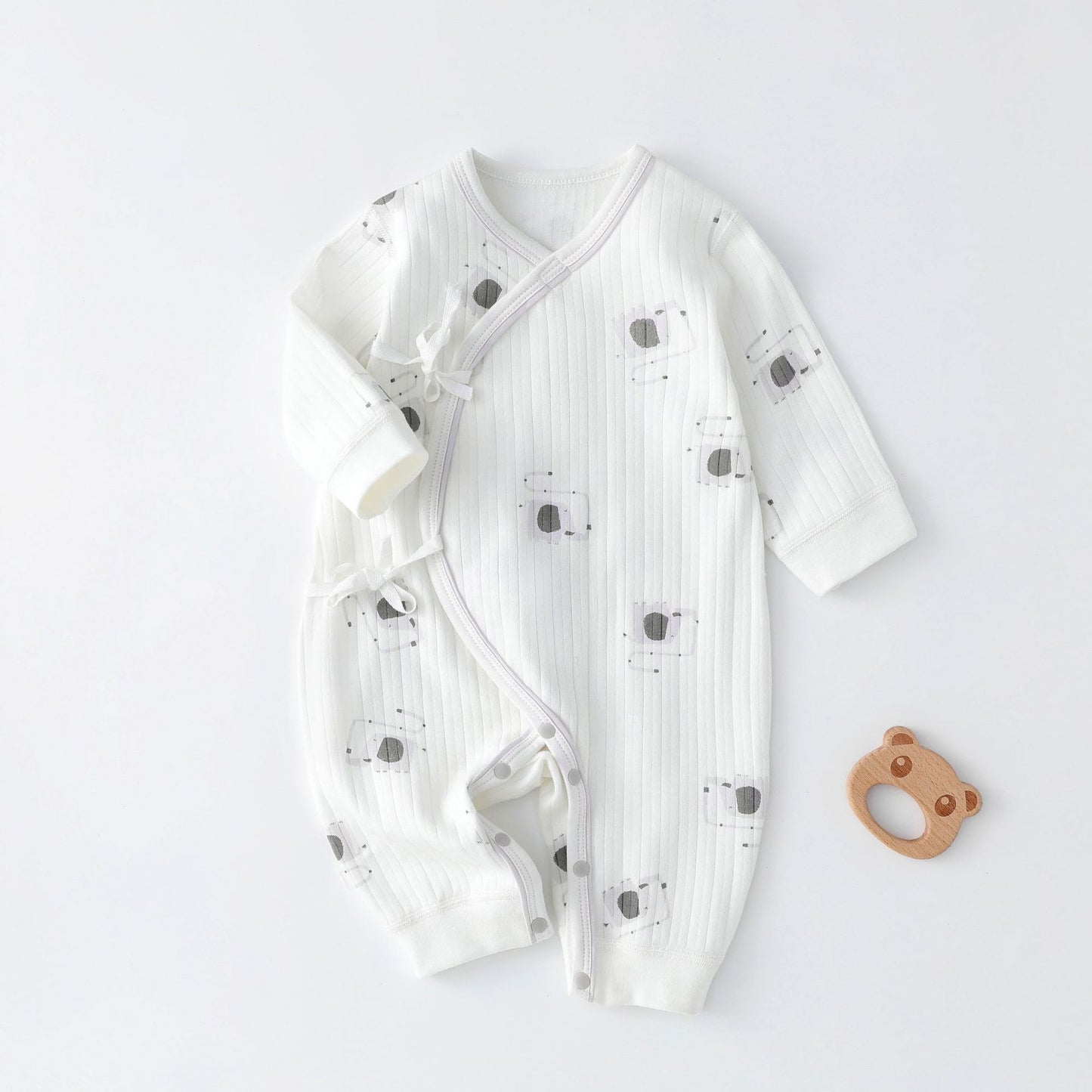 Pyjama croisé bébé 0-3 mois Maternitys - coton doux