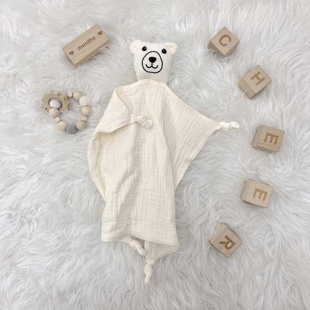 Doudou bébé Maternitys en coton doux beige