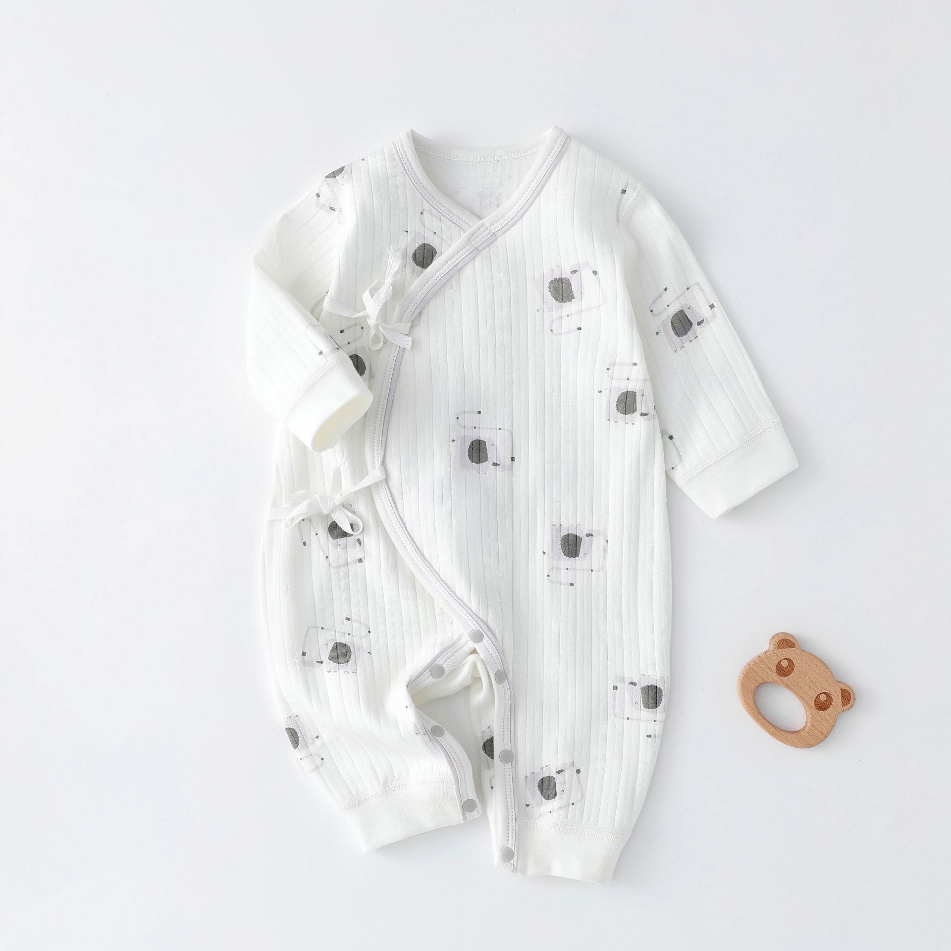 Pyjama croisé bébé 0-3 mois Maternitys - coton doux 
