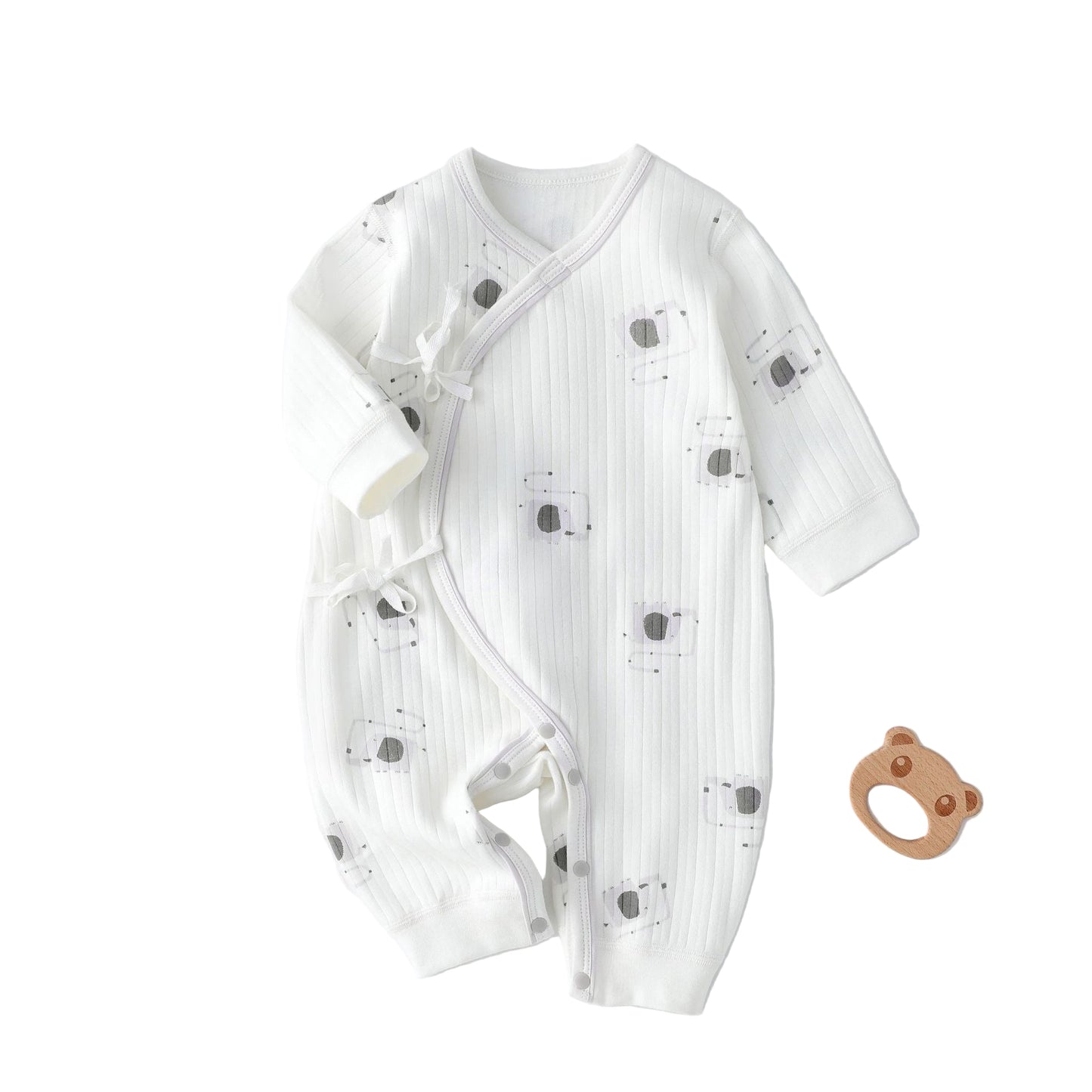 Pyjama croisé bébé 0-3 mois Maternitys - coton doux 